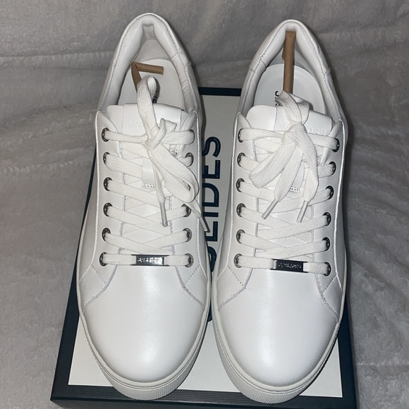 NWT J/SLIDES MAYA White Leather Sneaker - Picture 11 of 15